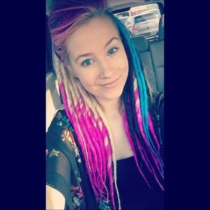 Double ended synthetic dreads